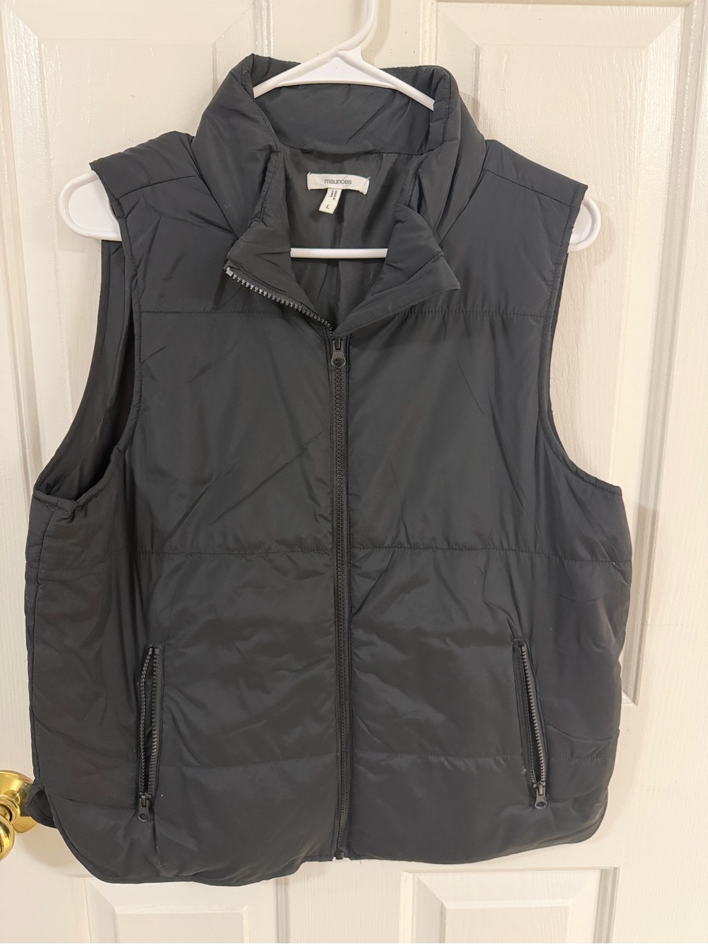 New Maurices Women’s Black Quilted Puffer Vest